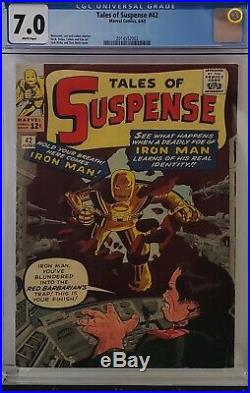 Tales Of Suspense #42 Cgc 7.0 Iron Man White Pages Da