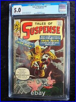 Tales Of Suspense 42 Marvel Comics 1963 Silver Age Cgc 5.0 Graded! 4th Ironman