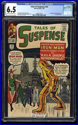 Tales Of Suspense #43 CGC FN+ 6.5 Off White to White Early Iron Man Appearance