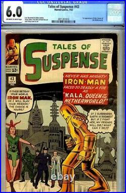 Tales Of Suspense #43-cgc 6.0-fine Kirby Cvr-ditko Art- Early Ironman 1963