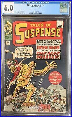 Tales Of Suspense 44 CGC 6.0 OWithW Very Early Iron Man 1963
