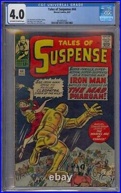 Tales Of Suspense #44 Cgc 4.0 Iron Man Mad Pharoah Jack Kirby