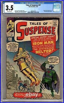 Tales Of Suspense #47 Cgc 3.5 Off-white Pages Marvel Comics 1963