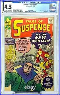 Tales Of Suspense #48 CGC 4.5 1st Red Gold Iron Man Armor 1st Mister Doll Ditko