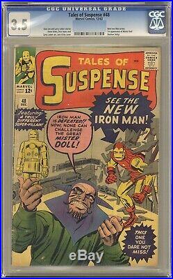 Tales Of Suspense 48 Marvel Comics Cgc 3.5 1963 New Ironman Outfit Classic
