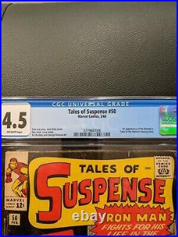 Tales Of Suspense 50 CGC 4.5 1st Mandarin Shang-Chi Marvel comics