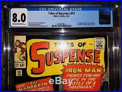 Tales Of Suspense #50 Cgc 8.0 1st Appearance Of Mandarin 1964 Stan Lee/kirby
