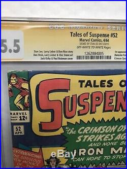 Tales Of Suspense 52 CGC 5.5 SS Signed STAN LEE 1st App BLACK WIDOW Marvel Comic