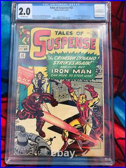 Tales Of Suspense 52 Cgc 2.0 Owp 1st Appearance Of Black Widow (1964)
