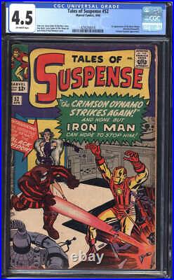 Tales Of Suspense #52 Cgc 4.5 Ow Pages // 1st Appearance Of The Black Widow