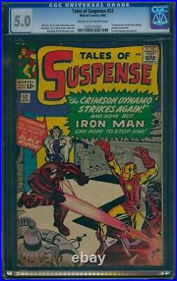Tales Of Suspense #52 Cgc 5.0 Fine 1st Appearance Of Black Widow 1964 Avengers