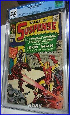 Tales Of Suspense #52 Iron Man, First Appearance Black Widow CGC 3.0 GD-VG 1964