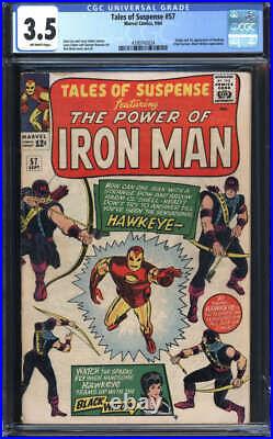 Tales Of Suspense #57 Cgc 3.5 Ow Pages // Origin/1st Appearance Of Hawkeye