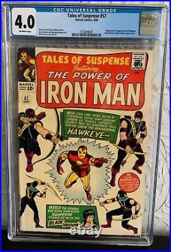 Tales Of Suspense #57 Cgc 4.0 1964 1st Appearance Hawkeye Marvel Comics