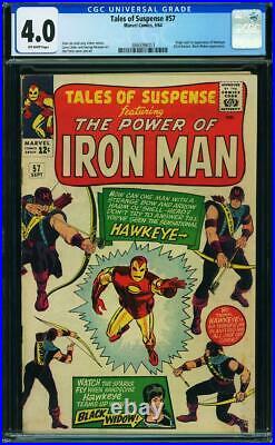 Tales Of Suspense #57 Cgc 4.0 Vg 1964 Origin & 1st Hawkeye Clint Barton Centered