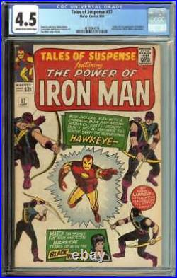 Tales Of Suspense #57 Cgc 4.5 Cr/ow Pages // Origin/1st Appearance Of Hawkeye
