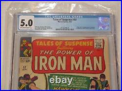 Tales Of Suspense 57 Cgc 5.0 Marvel 1964 Off-white To White Pages! 1st Hawkeye