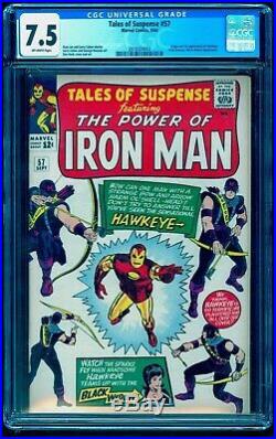 Tales Of Suspense 57 Cgc 7.5 1st First Hawkeye See Our 52 First Black Widow