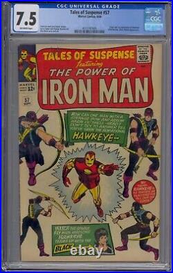 Tales Of Suspense #57 Cgc 7.5 Iron Man 1st Hawkeye