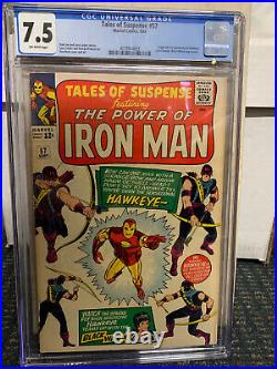 Tales Of Suspense #57 Cgc 7.5 Ow Pgs 1st Appearnce Hawkeye