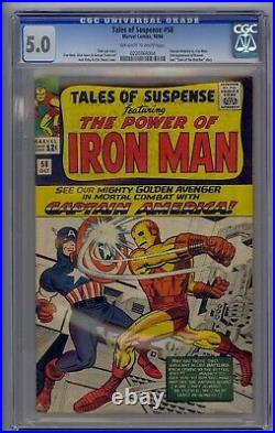 Tales Of Suspense #58 Cgc 5.0 Captain America Vs. Iron Man 2nd Kraven