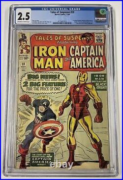 Tales Of Suspense #59. Nov 1964. Marvel. 2.5 Cgc. 1st Solo Cap Story Since 50's