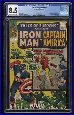 Tales Of Suspense #60 CGC VF+ 8.5 Iron Man Captain America 2nd Hawkeye