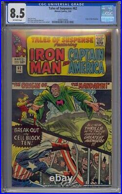 Tales Of Suspense #62 Cgc 8.5 Iron Man Origin Of The Madarin