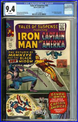 Tales Of Suspense #64 Cgc 9.4 White Pages // Black Widow Dons Costume 1965