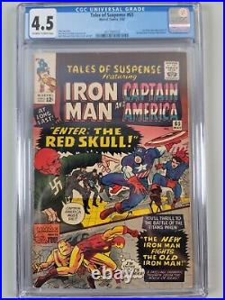 Tales Of Suspense #65 CGC 4.5 1st Silver Age Apperance of Red Skull