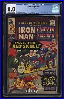 Tales Of Suspense #65 CGC VF 8.0 1st Appearance SA Red Skull! Marvel 1965
