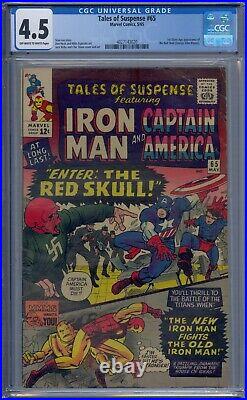 Tales Of Suspense #65 Cgc 4.5 Iron Man Captain America 1st Silver Age Red Skull