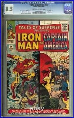 Tales Of Suspense #66 Cgc 8.5 Cr/ow Pages // Origin Of Red Skull 1965