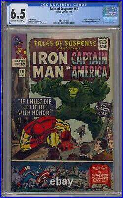 Tales Of Suspense #69 Cgc 6.5 Captain America Iron Man 1st Titanium Man