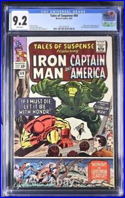 Tales Of Suspense #69 Cgc 9.2 Iron Man 1st Titanium Man Don Heck White Pages