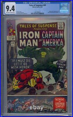 Tales Of Suspense #69 Cgc 9.4 Iron Man Captain America 1st Titanium Man