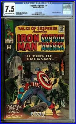 Tales Of Suspense #70 Cgc 7.5 Cr/ow Pages // Titanium Man Appearance 1965