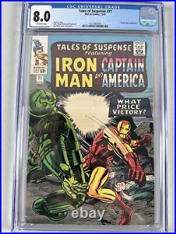 Tales Of Suspense #71 Cgc 8.0 Iron Man Captain America Titanium Man Jack Kirby