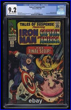Tales Of Suspense #74 CGC NM- 9.2 Iron Man Captain America Kirby! Marvel 1966