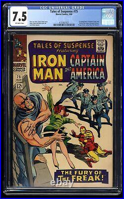 Tales Of Suspense #75 CGC VF- 7.5 Off White 1st Sharon Carter and Batroc