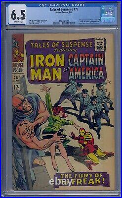 Tales Of Suspense #75 Cgc 6.5 Iron Man Captain America 1st Sharon Carter