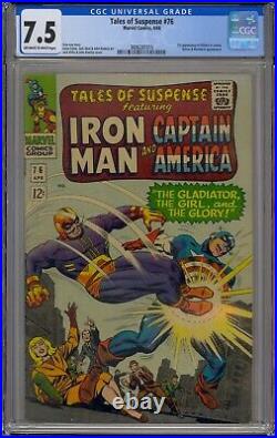 Tales Of Suspense #76 Cgc 7.5 Captain America Iron Man 1st Ultimo Cameo 1015