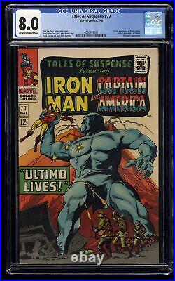 Tales Of Suspense #77 CGC VF 8.0 Off White to White 1st Peggy Carter and Ultimo