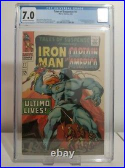 Tales Of Suspense # 77 Cgc 7.0 Key 1st Peggy Carter & Ultimo Cents 1966