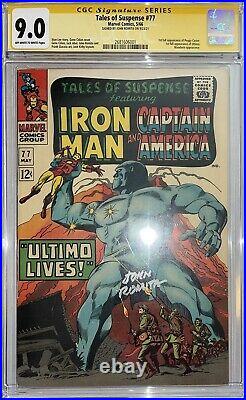 Tales Of Suspense 77 Cgc 9.0 Signed Romita Ss-1st Appearance Peggy Carter 1966