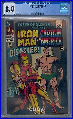 Tales Of Suspense #79 Cgc 8.0 Iron Man Captain America Sub-mariner Red Skull