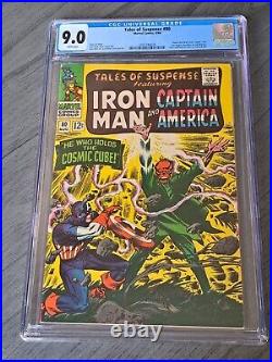 Tales Of Suspense 80 Cgc 9.0 White Pages Red Skull Cosmic Cube Saga Begins