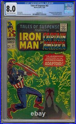 Tales Of Suspense #82 Cgc 8.0 Captain America Iron Man 1st Super-adaptoid