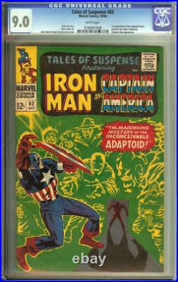 Tales Of Suspense #82 Cgc 9.0 White Pages // 1st App Adaptoid Marvel 1966
