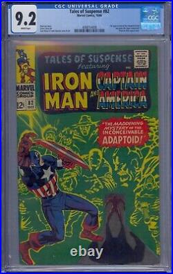 Tales Of Suspense #82 Cgc 9.2 Iron Man Captain America 1st Adaptoid Titanium Man
